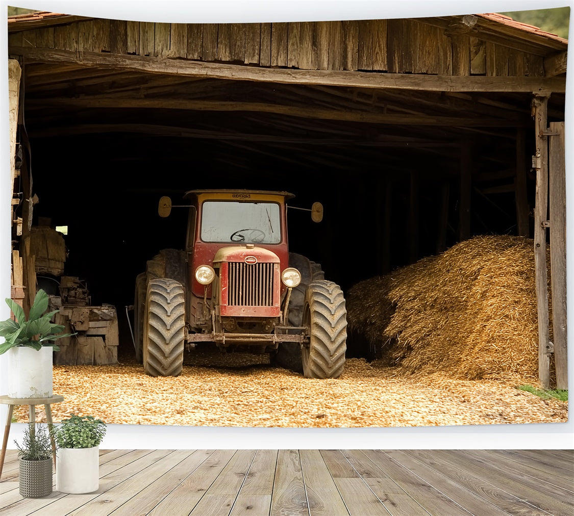 Happy Fathers Day Backdrop Land Scheune Traktor Backdrop CSH5-44