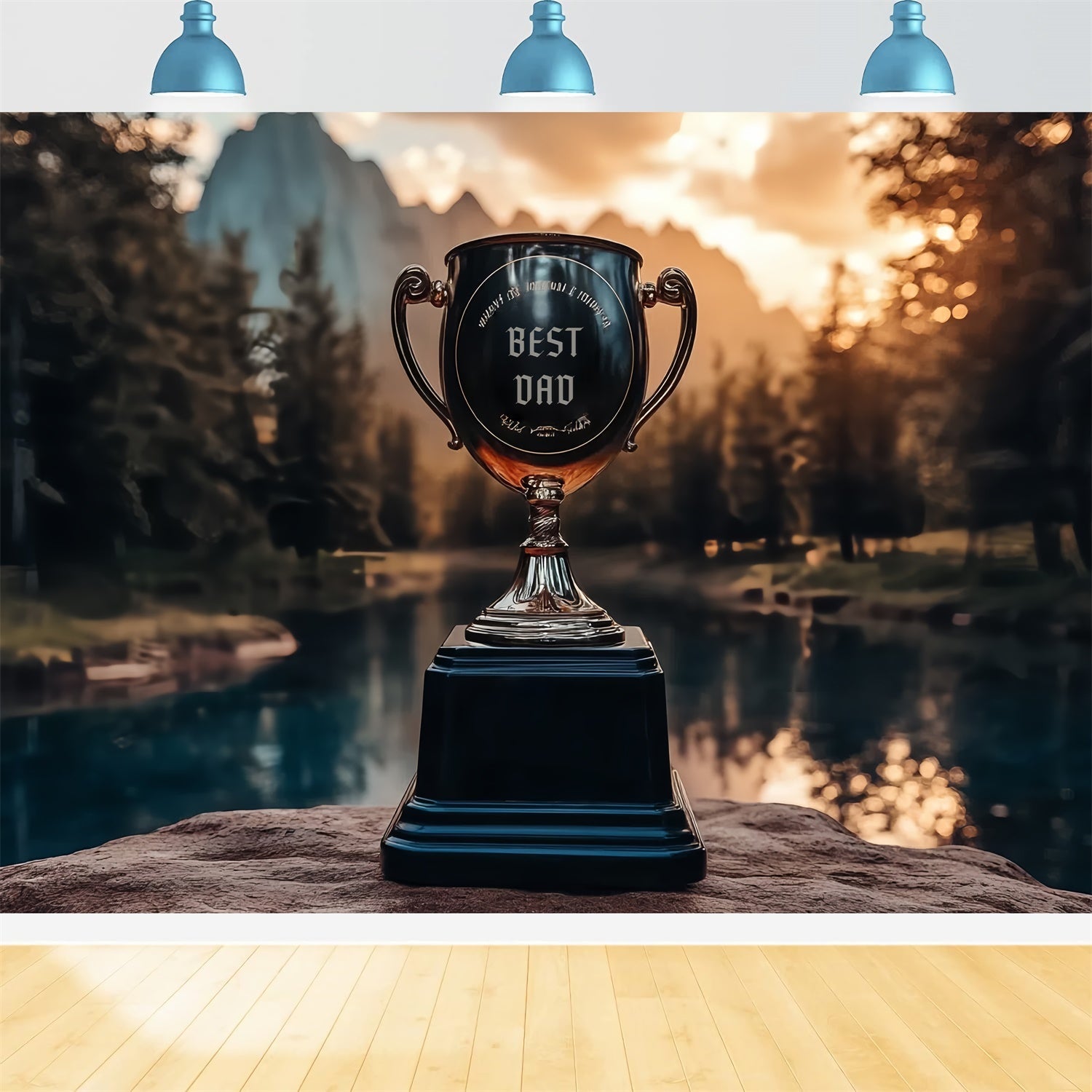 Vatertag Backdrop Seereflexionen Trophäe Backdrop CSH5-53