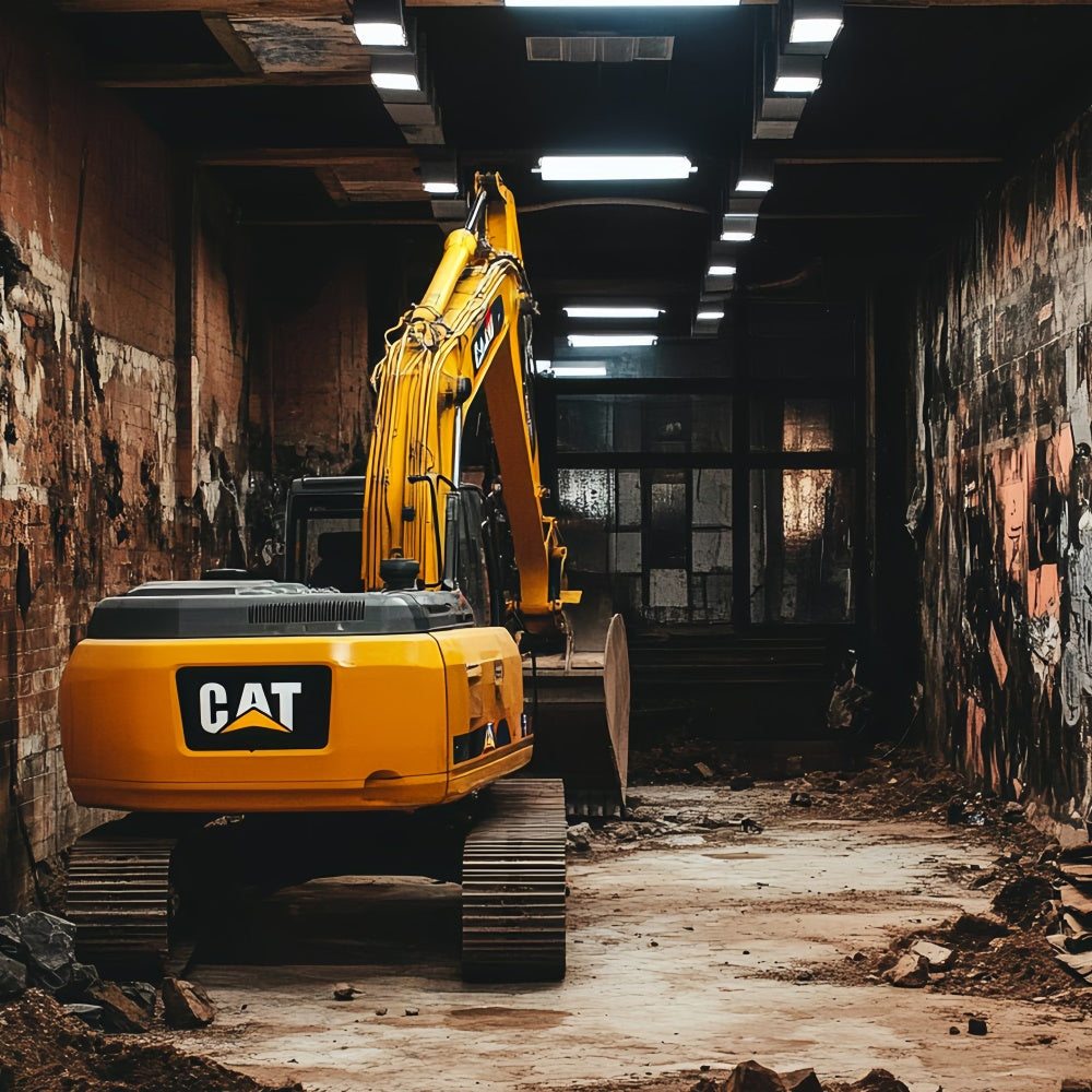 Happy Vatertag Backdrop Graffiti Wall Digger Backdrop CSH5-62