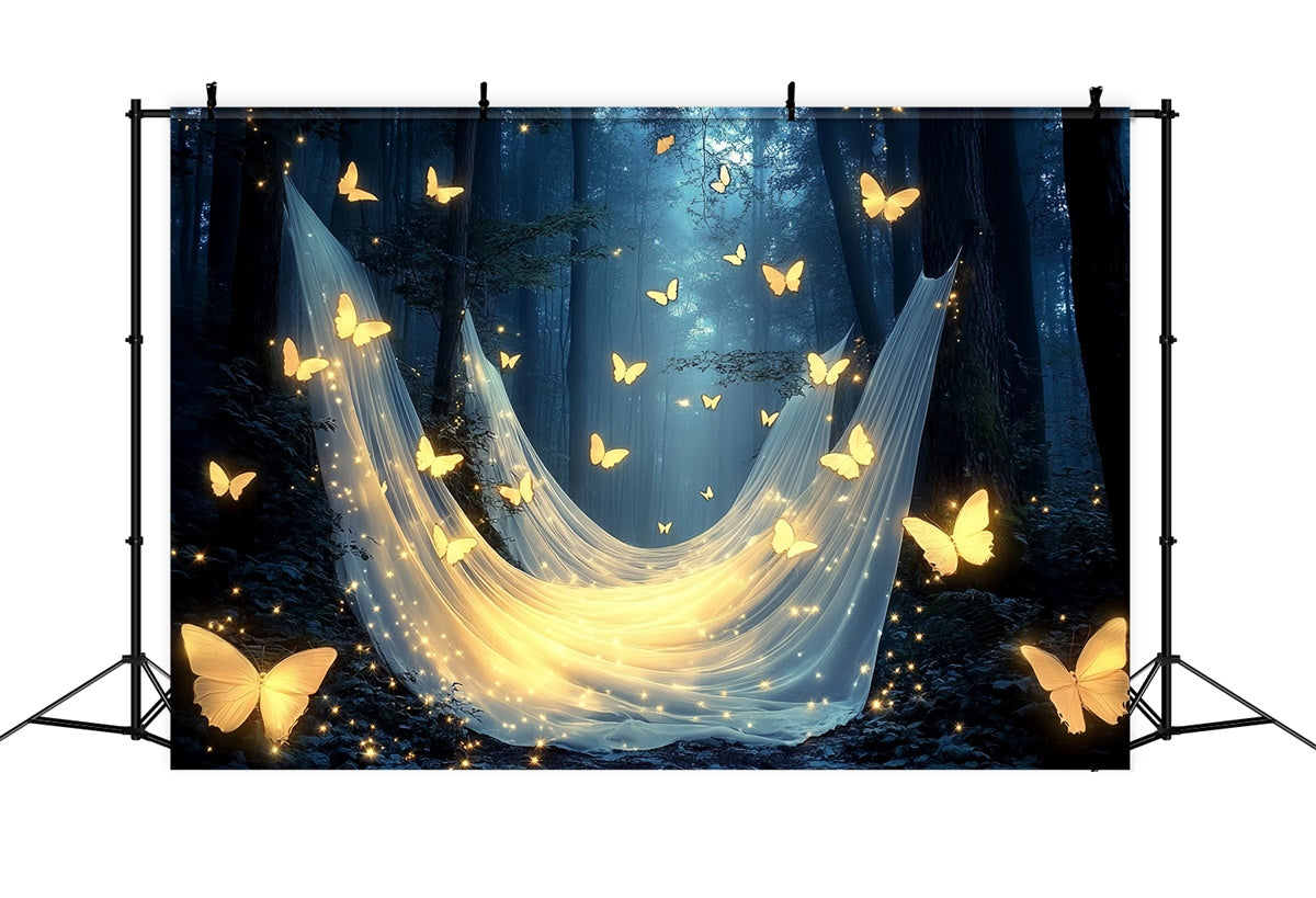 Schmetterling Backdrops Magisches Glühen Wald Sommer Backdrop CSH5-86