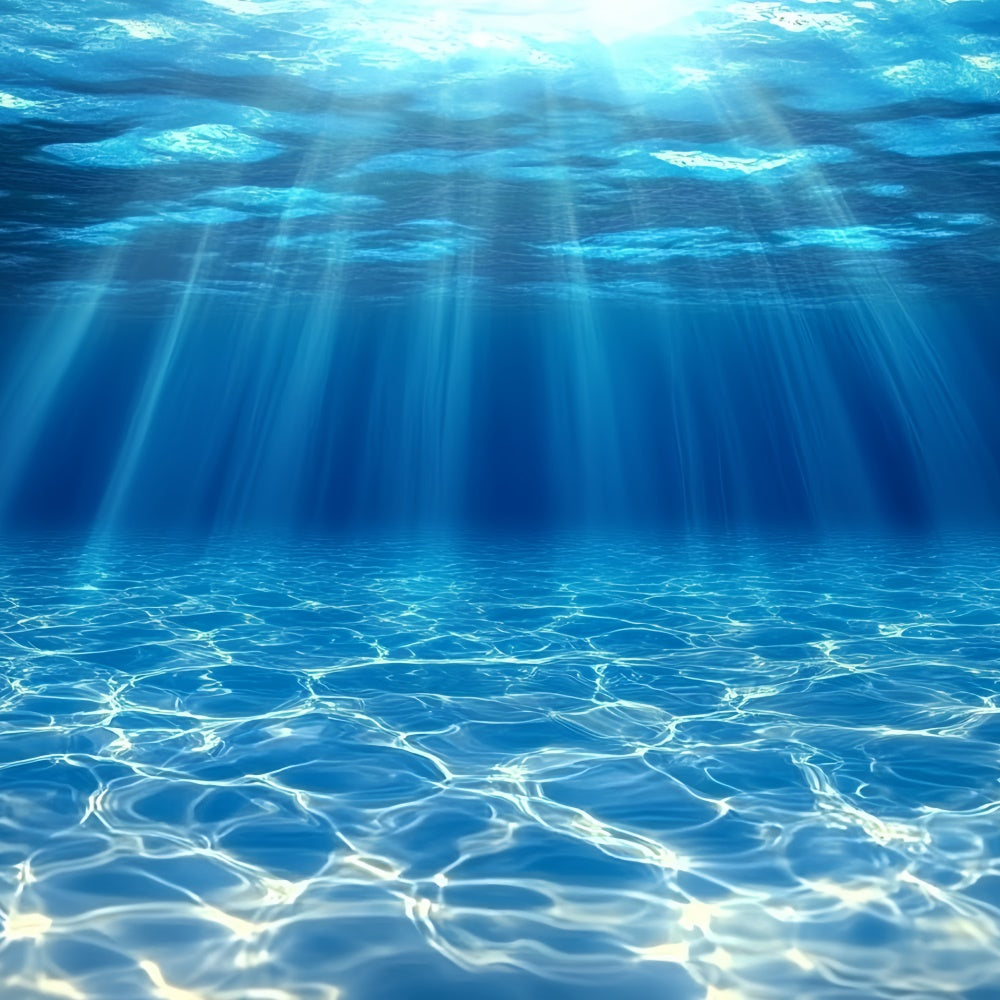 Unterwasser-Hintergrundbild Blauer Ozean Lichtstrahlen Sommer-Hintergrundbilder CSH5-96