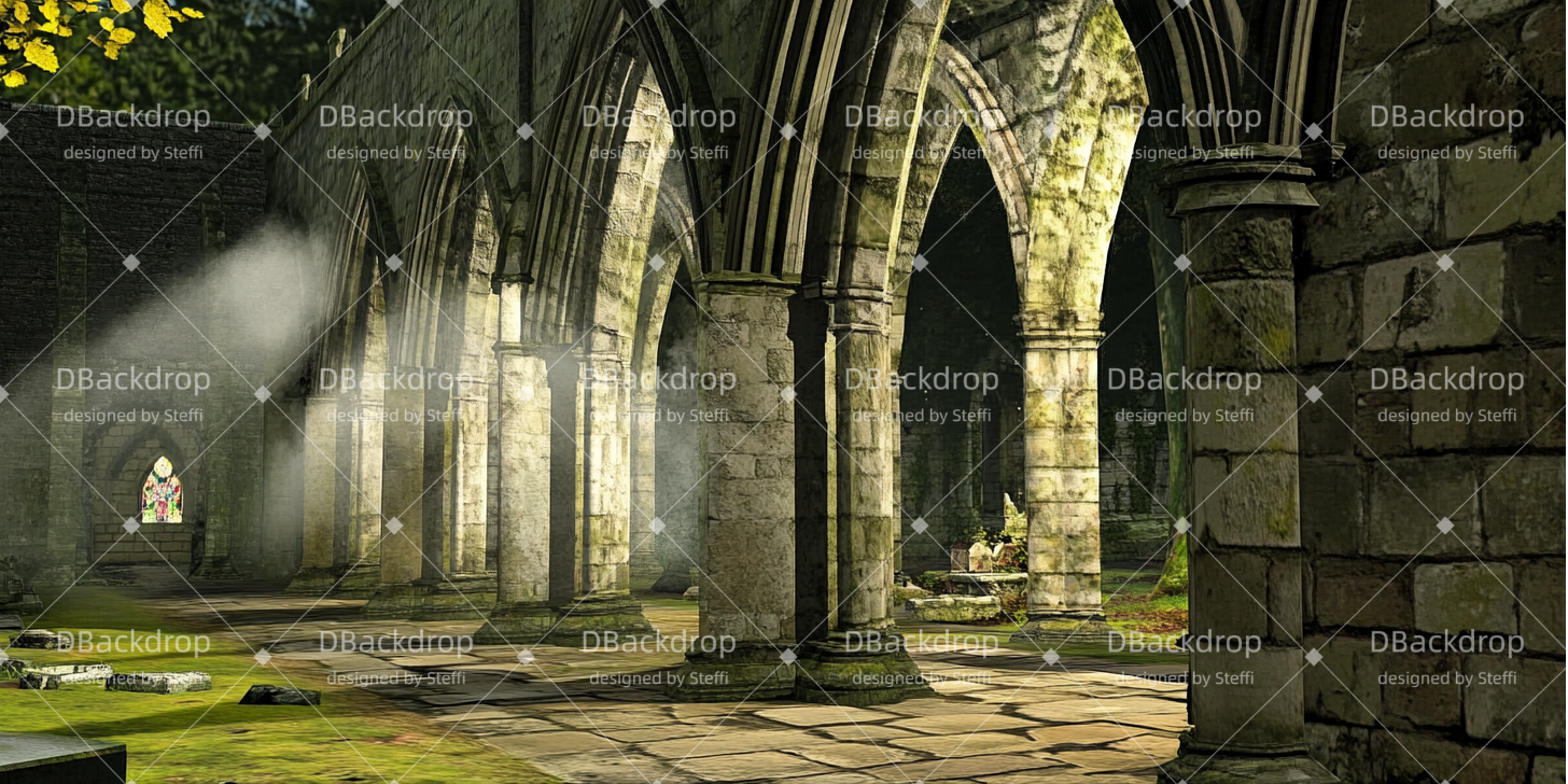 Hintergrund Theater Vorhang Klosterecke Backdrops Theater CSH510-T108