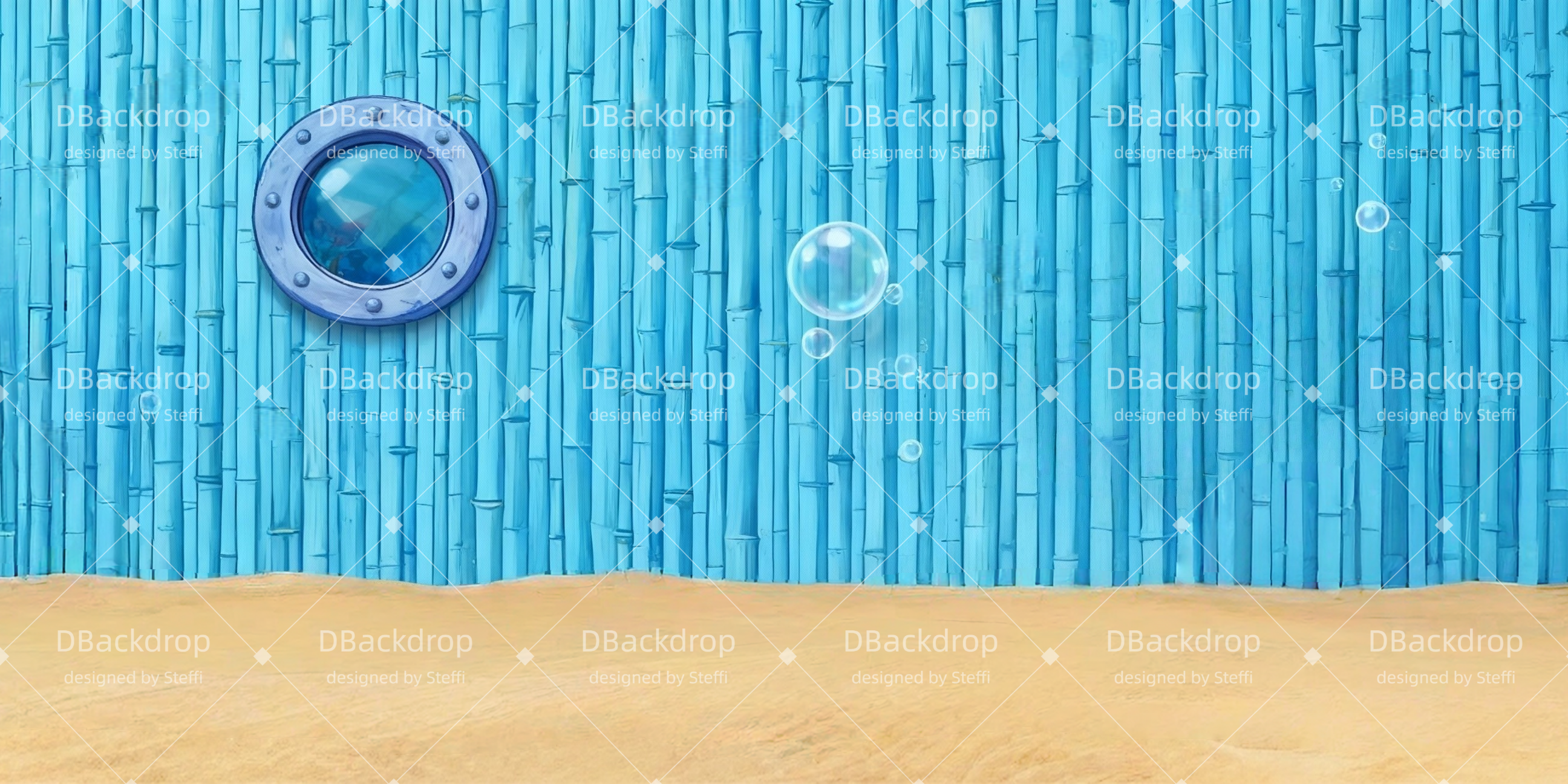 Bühne Theatervorhang Spongebobs Zuhause Theaterwand CSH510-T111