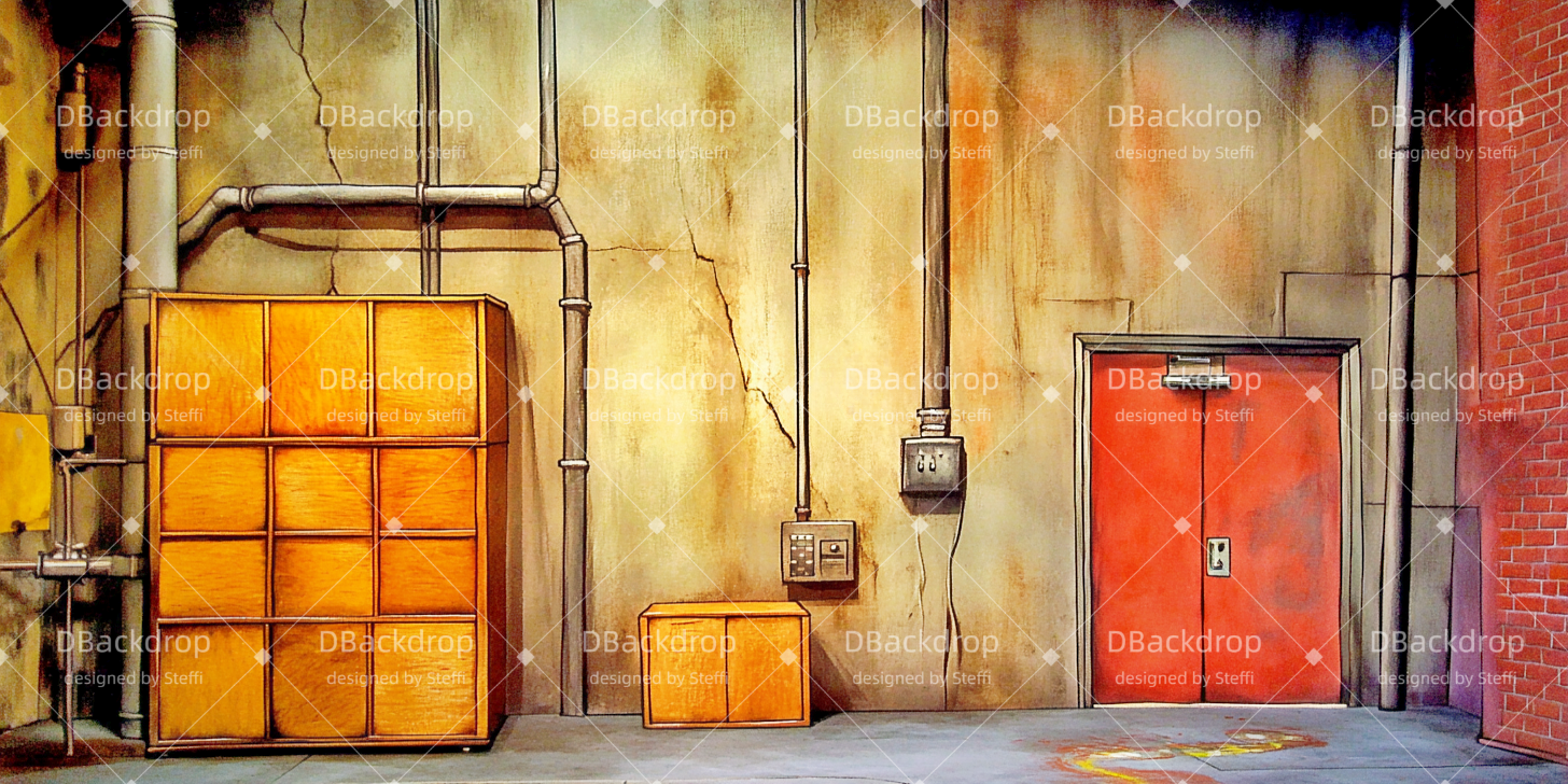 Kirchenbühnenhintergründe „Backstage-Bereich“ Schulaufführungshintergrund CSH510-T53