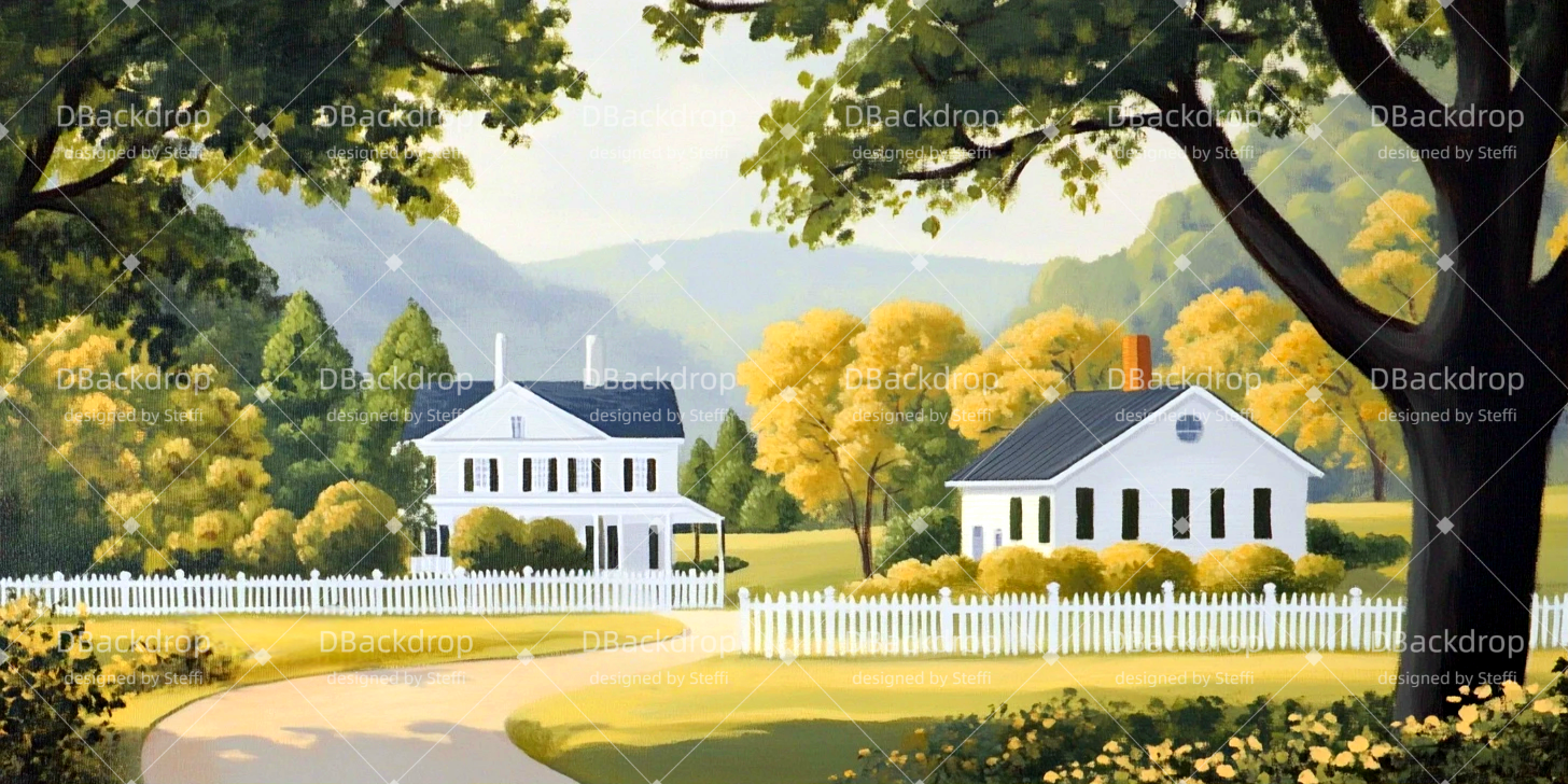 Vorhang Theater Kleinstadt Bomont Backdrop Theater CSH511-T52