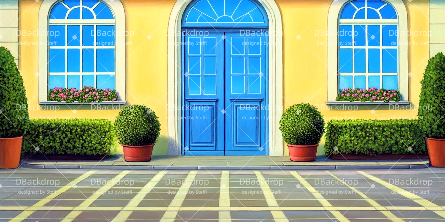 Theater Backdrops Eingang zur Villa Theaterwand CSH511-T94