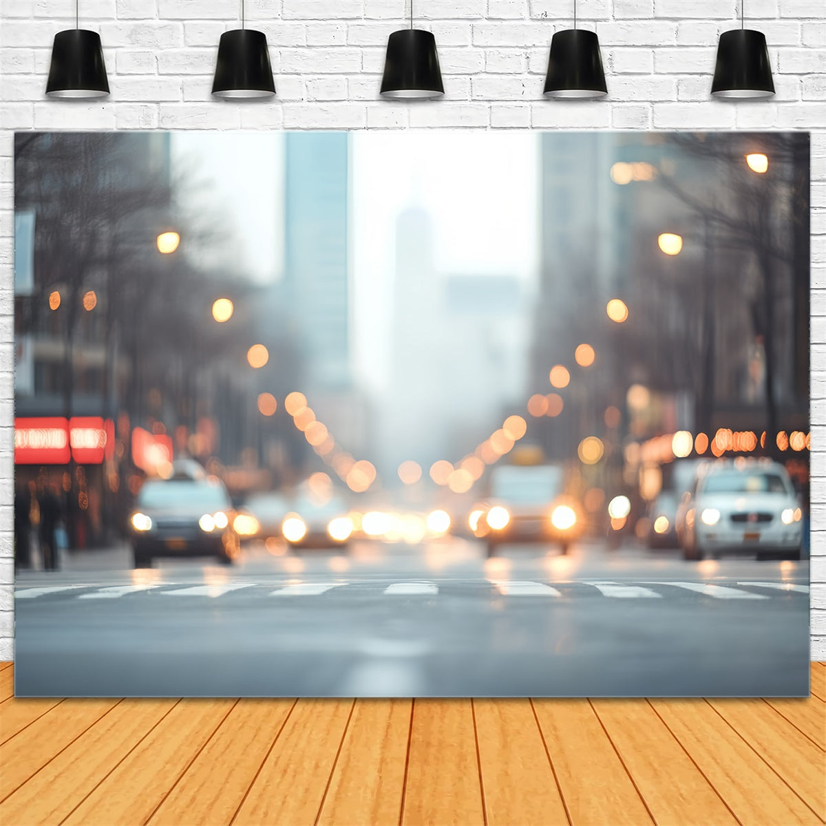 Backdrops für Headshots Urban Lights Bokeh Backdrop CSH57-1