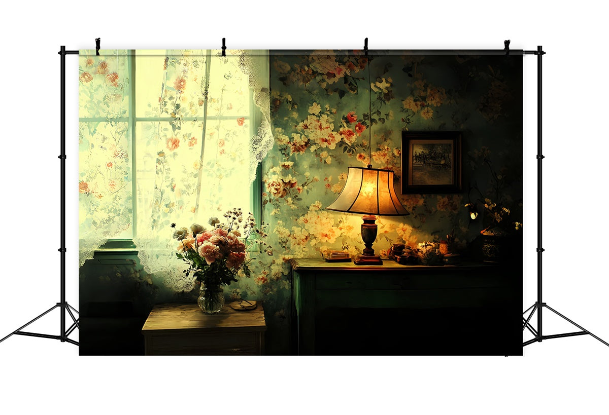 Klassischer Foto Hintergrund Floral Abend Charme Vintage Backdrop CSH57-118