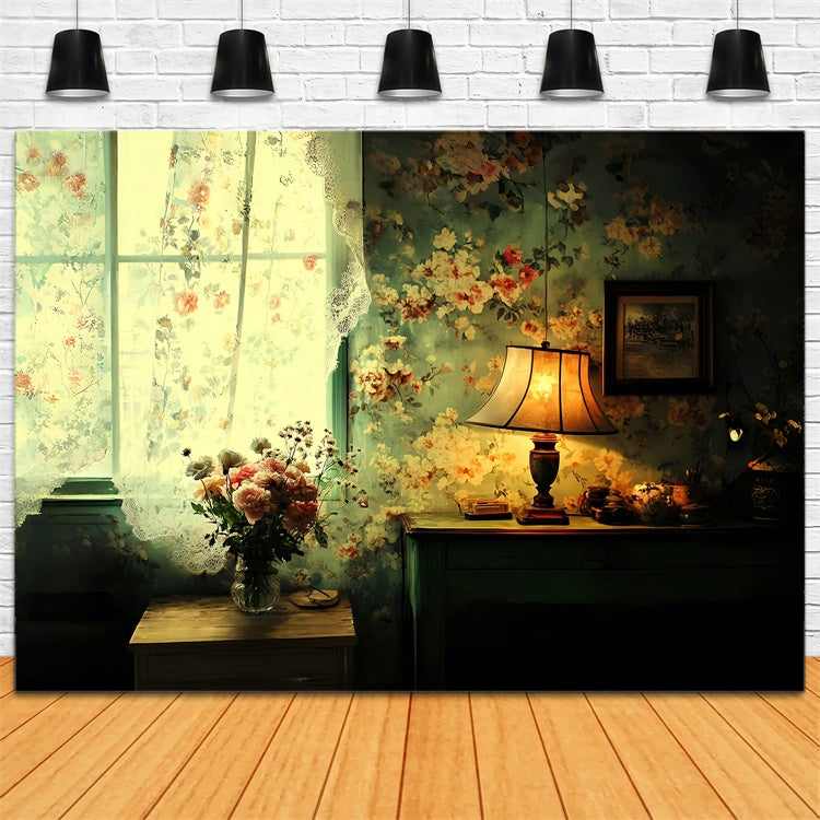 Klassischer Foto Hintergrund Floral Abend Charme Vintage Backdrop CSH57-118