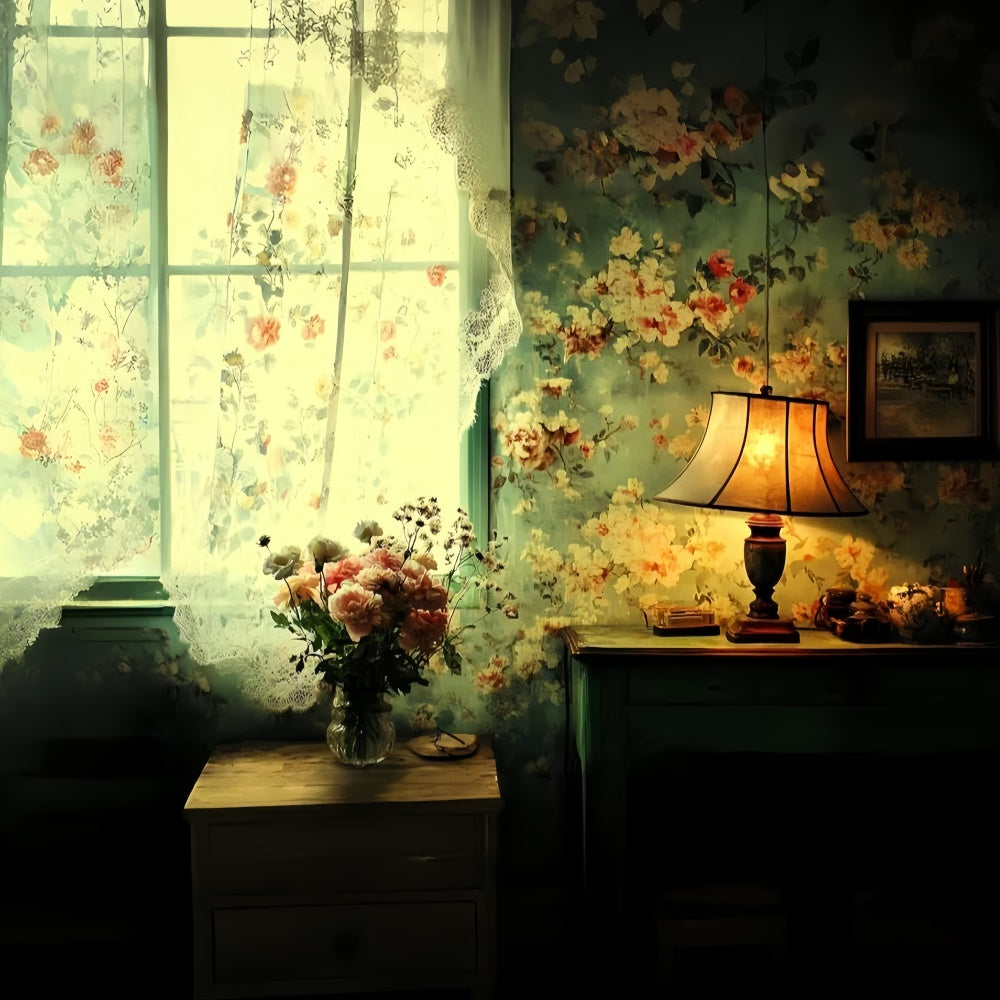 Klassischer Foto Hintergrund Floral Abend Charme Vintage Backdrop CSH57-118