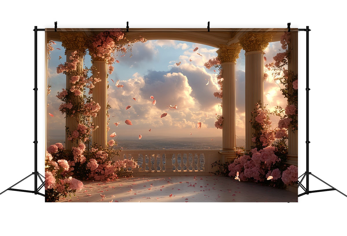 Barock Backdrop Blütenhimmel Balkon Vintage Studio Hintergrund CSH57-120