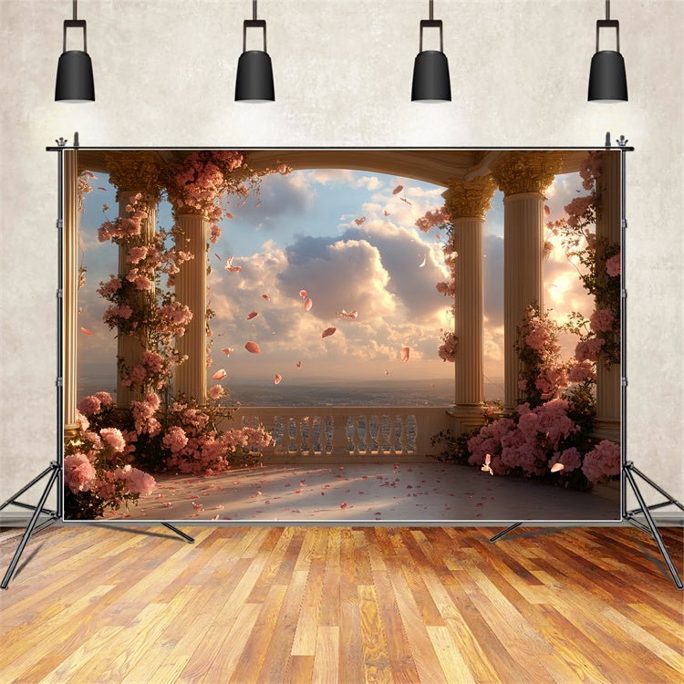 Barock Backdrop Blütenhimmel Balkon Vintage Studio Hintergrund CSH57-120