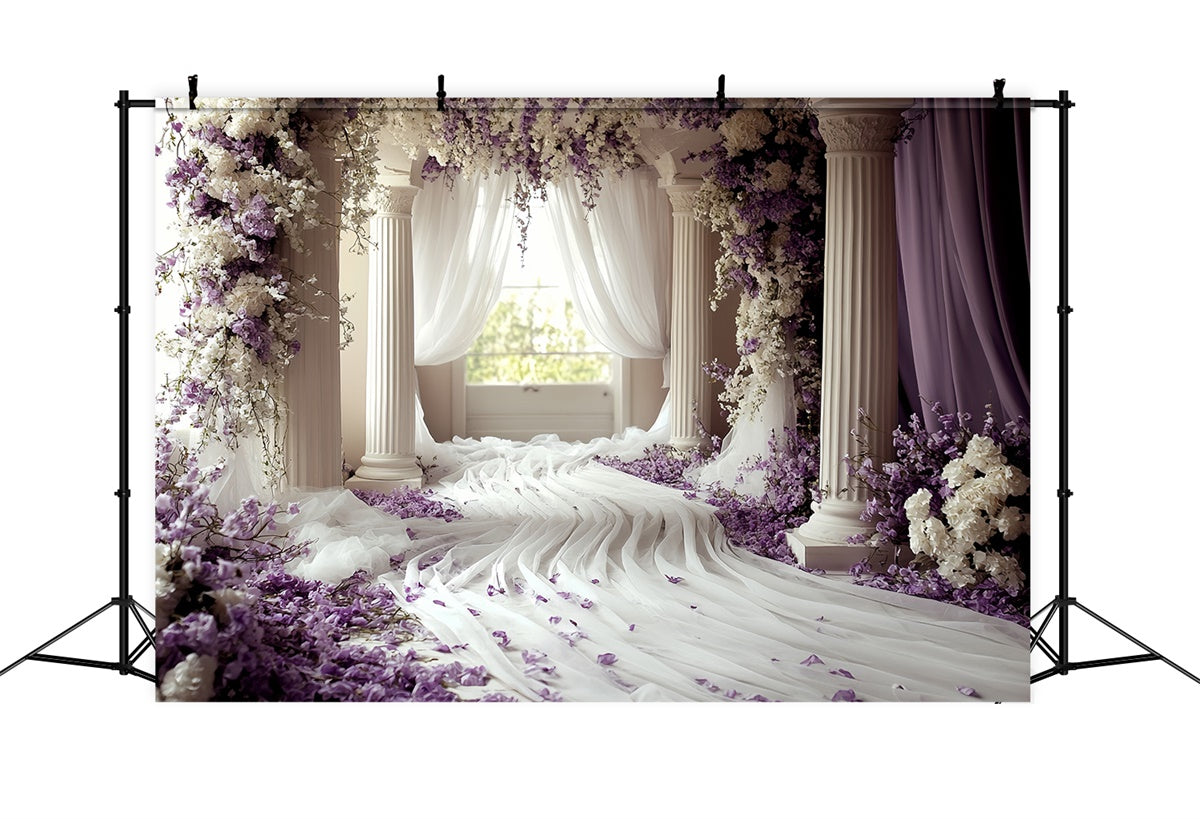 Klassischer Backdrop Violetter Traum Eingang Foto Hintergrund Vintage CSH57-122