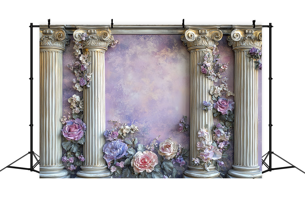 Vintage Wall Foto Hintergrund Floral Pillar Victorian Backdrops CSH57-126