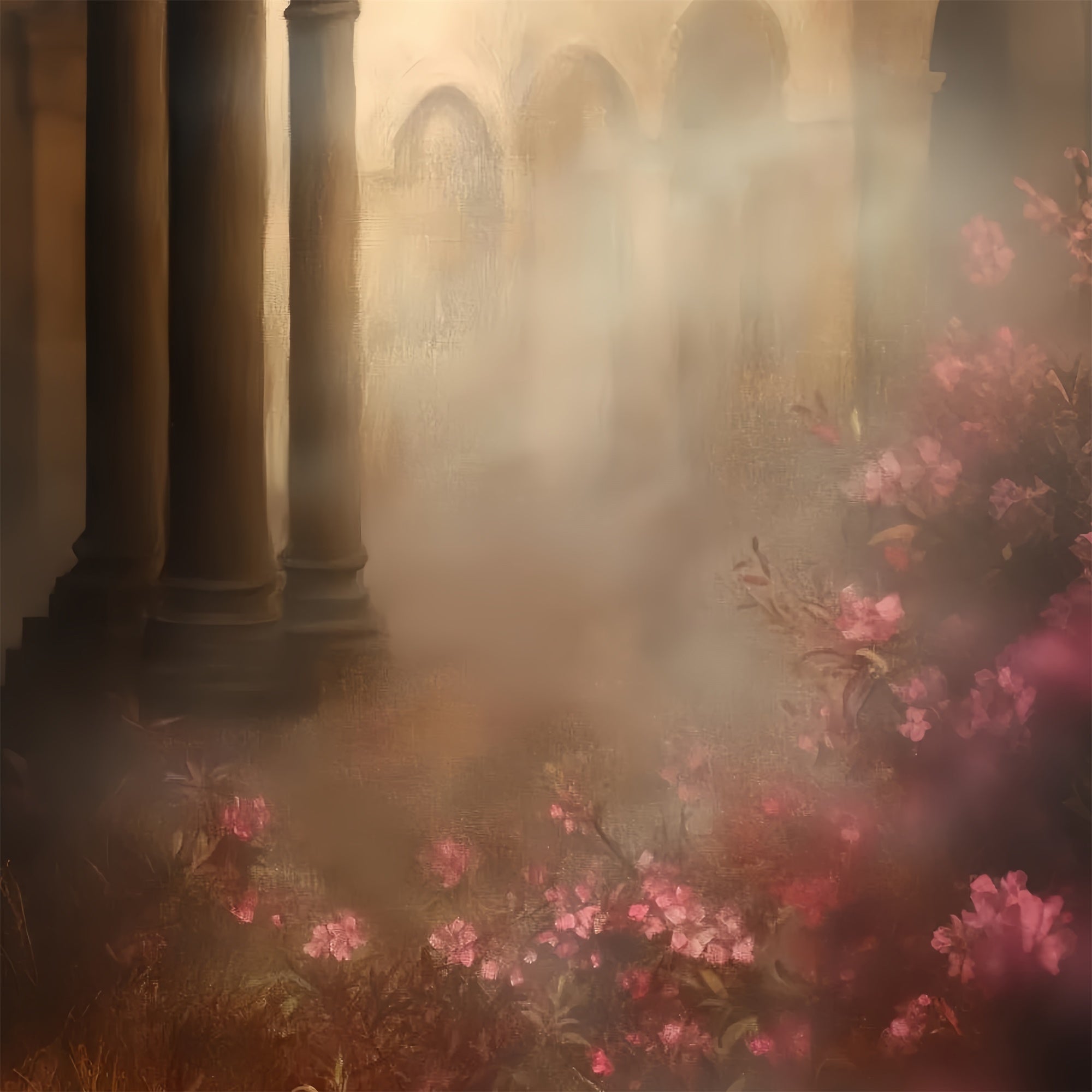 Retro Backdrop Blush Garden Mist Vintage Studio Hintergrund CSH57-134
