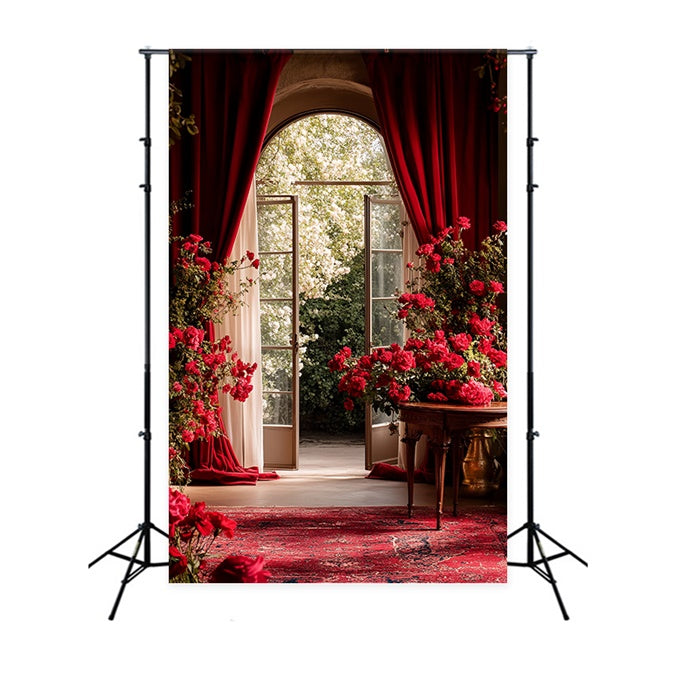 Vintage Fotografie Backdrop Rosenbogen Romantik Foto Hintergrund CSH57-139