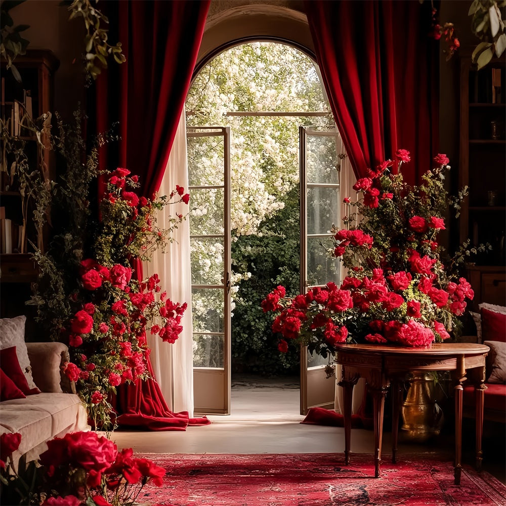 Vintage Fotografie Backdrop Rosenbogen Romantik Foto Hintergrund CSH57-139