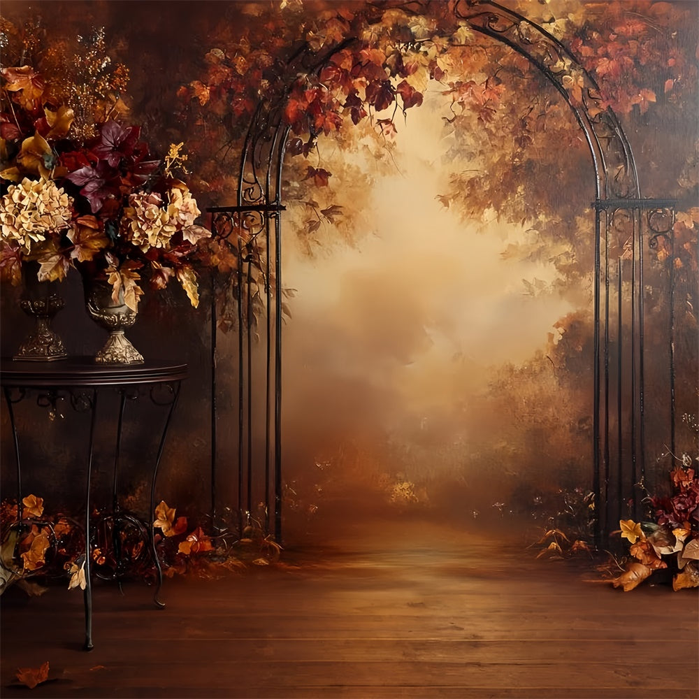 Herbst Fotoshooting Hintergrund Herbst Romantik Eisenbogen Hintergrund CSH57-185