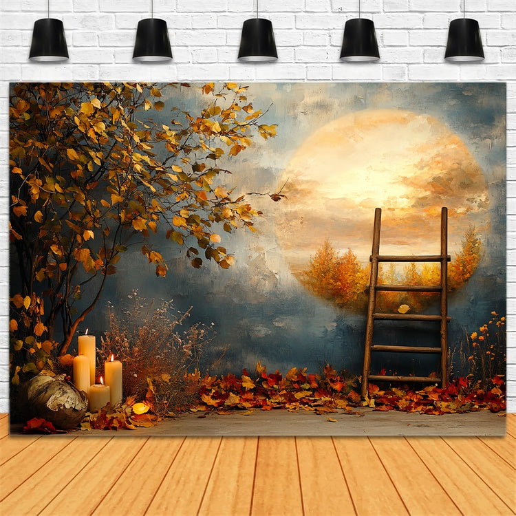 Herbst Fotoshooting Hintergrund Golden Moon Dreamscape Hintergrund CSH57-198