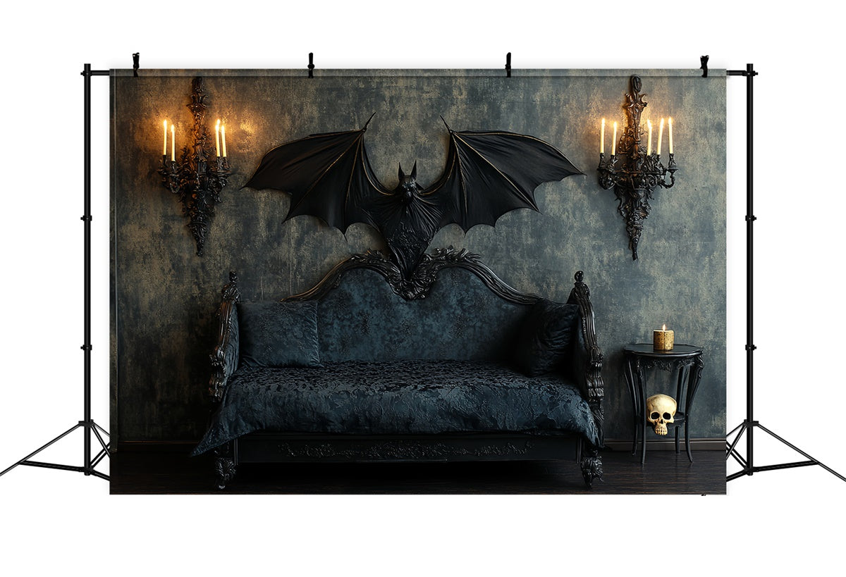 Halloween-Fotostand-Hintergrund Gothic Bat Manor Hintergrund CSH57-61