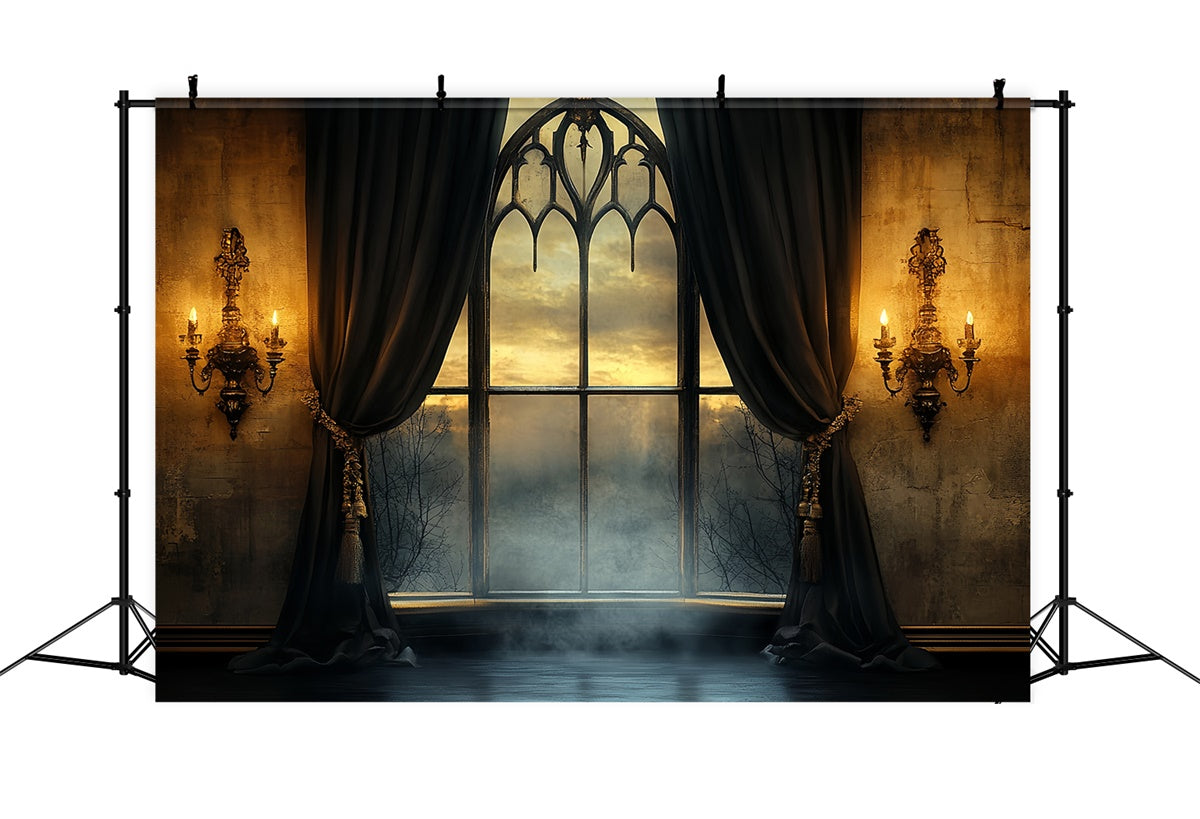 Halloween Backdrop Ideen Dämmerung Gothic Fenster Hintergrund CSH57-65