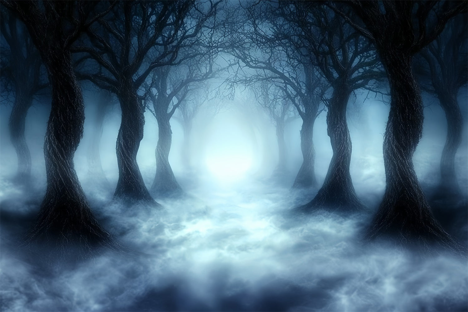 Gespenstischer Wald Backdrop Geisterspaziergang Halloween Backdrop CSH57-67