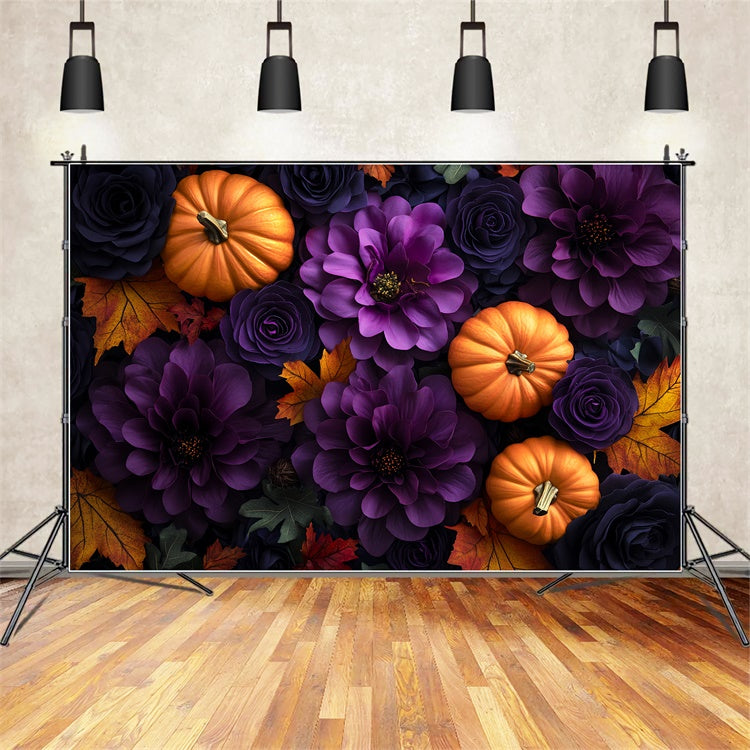 Halloween Backdrops Kürbisblüte Dämmerung Backdrop CSH57-75