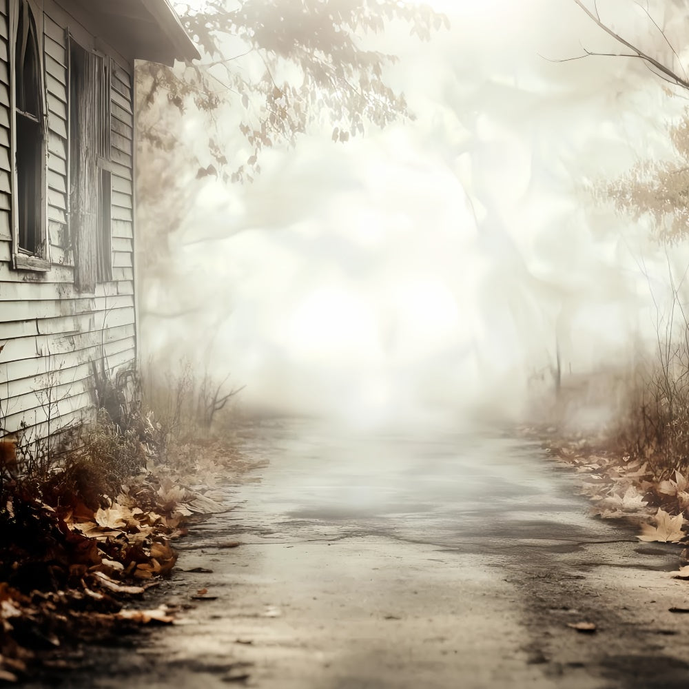 Halloween Backdrop Ideen Verlassene Hütte Pfad Hintergrund CSH57-77