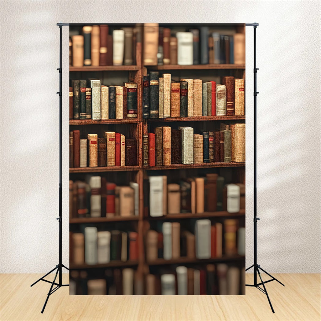 Bücherregal Studio Hintergrund Vintage Bücherregal Literatursammlung Back to School Studio Hintergrund CSH58-118