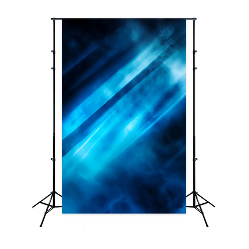 Kühle Studio Hintergründe Elektrisches Blau Lichtstreifen Abstrakter Foto Hintergrund CSH58-149