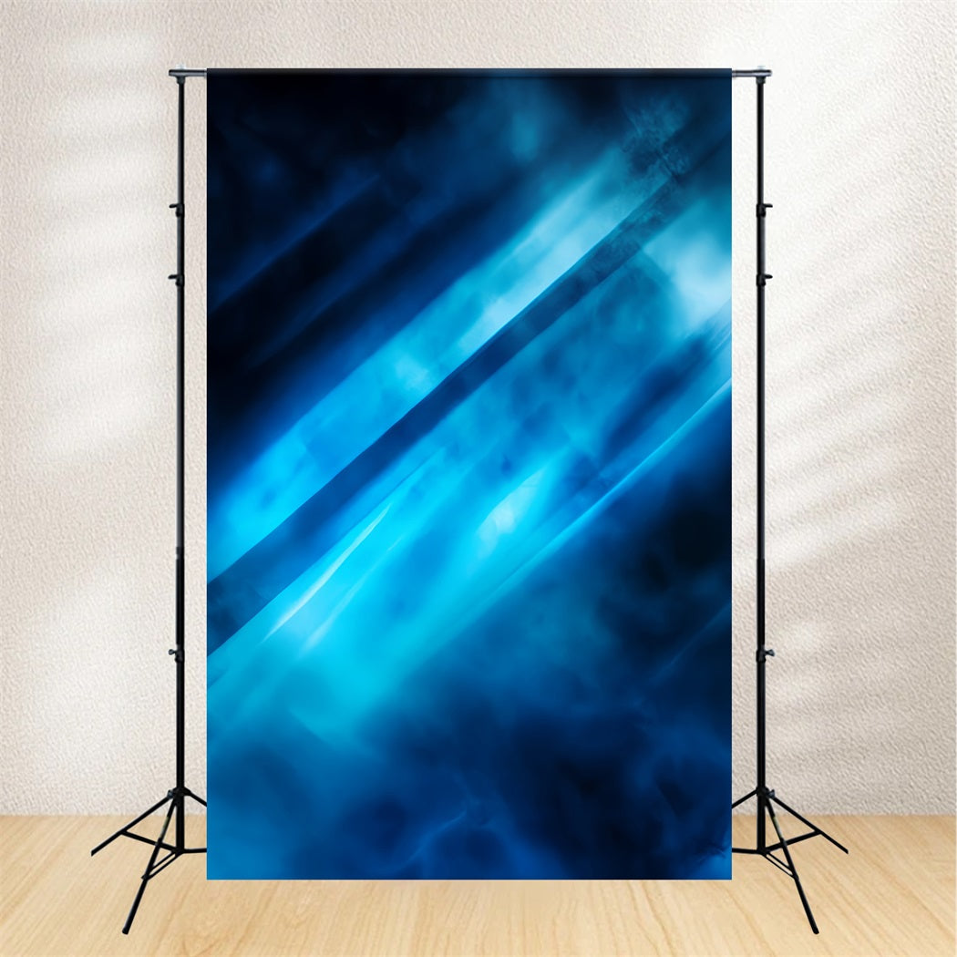 Kühle Studio Hintergründe Elektrisches Blau Lichtstreifen Abstrakter Foto Hintergrund CSH58-149