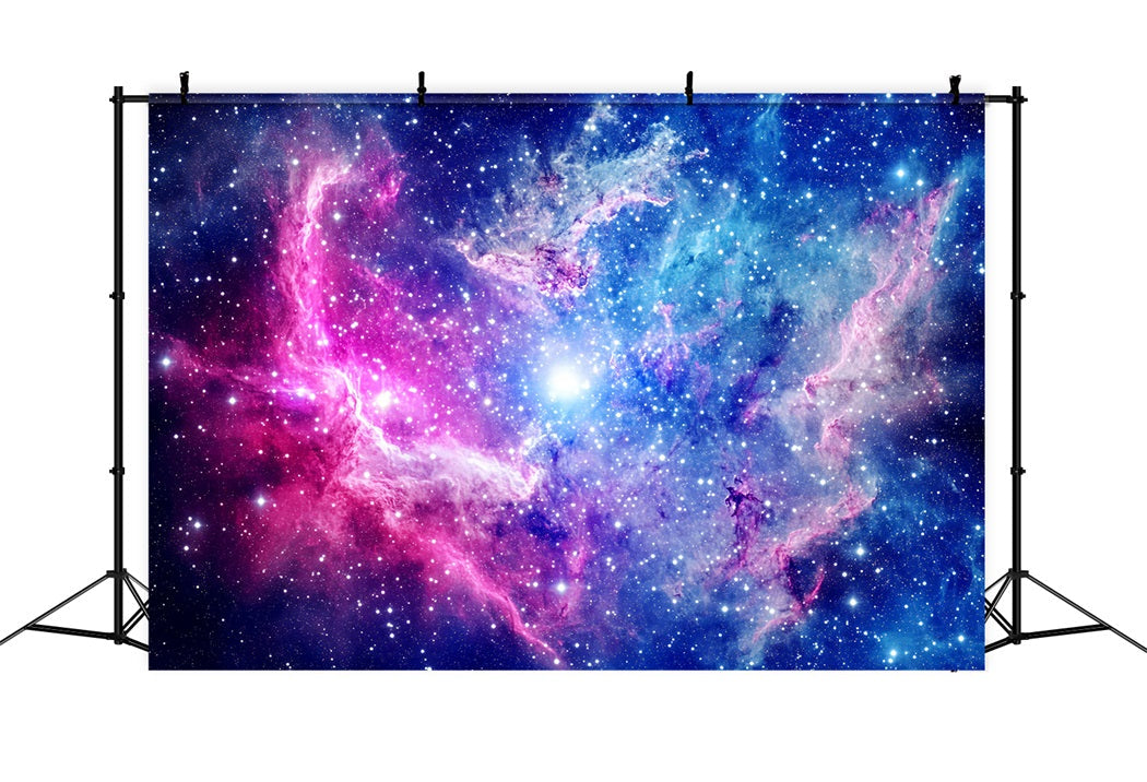 Weltraum Foto Hintergrund Kosmischer rosa-blauer Nebel Abstrakter Foto Hintergrund CSH58-159