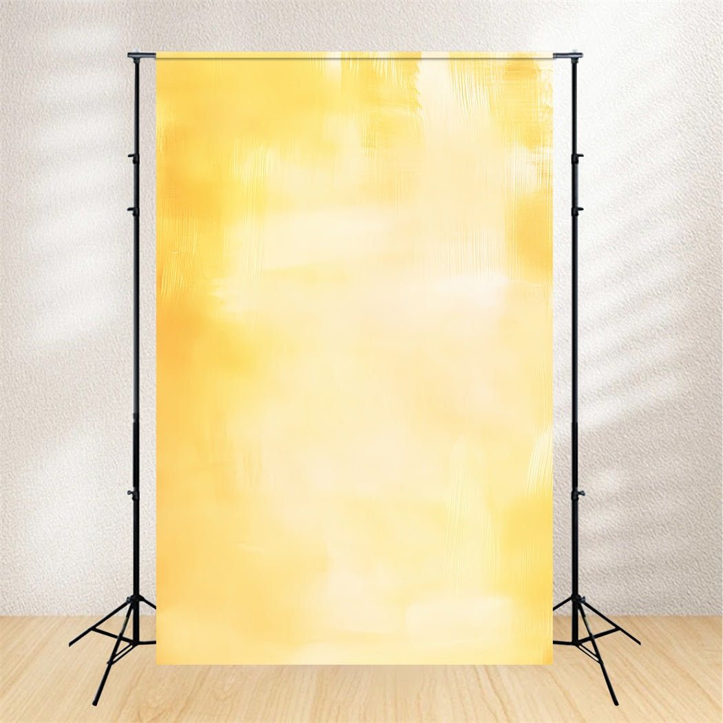 Gelber Foto Hintergrund Goldenes Licht Pinselstruktur Abstrakte Studio Hintergründe Fotografie CSH58-162