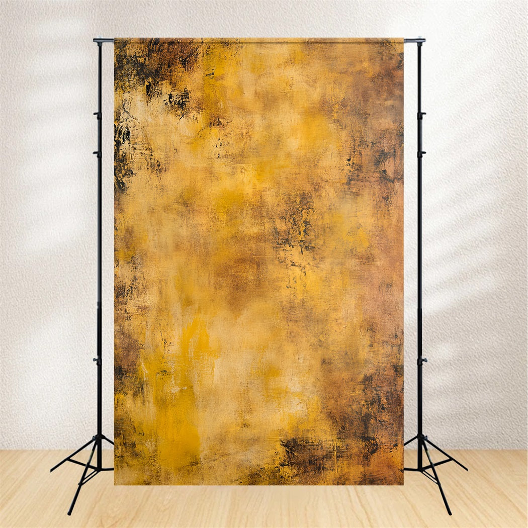Gelber Foto Hintergrund Rustikales goldenes Grunge-Muster Abstrakte FotoStudio Hintergründe CSH58-165