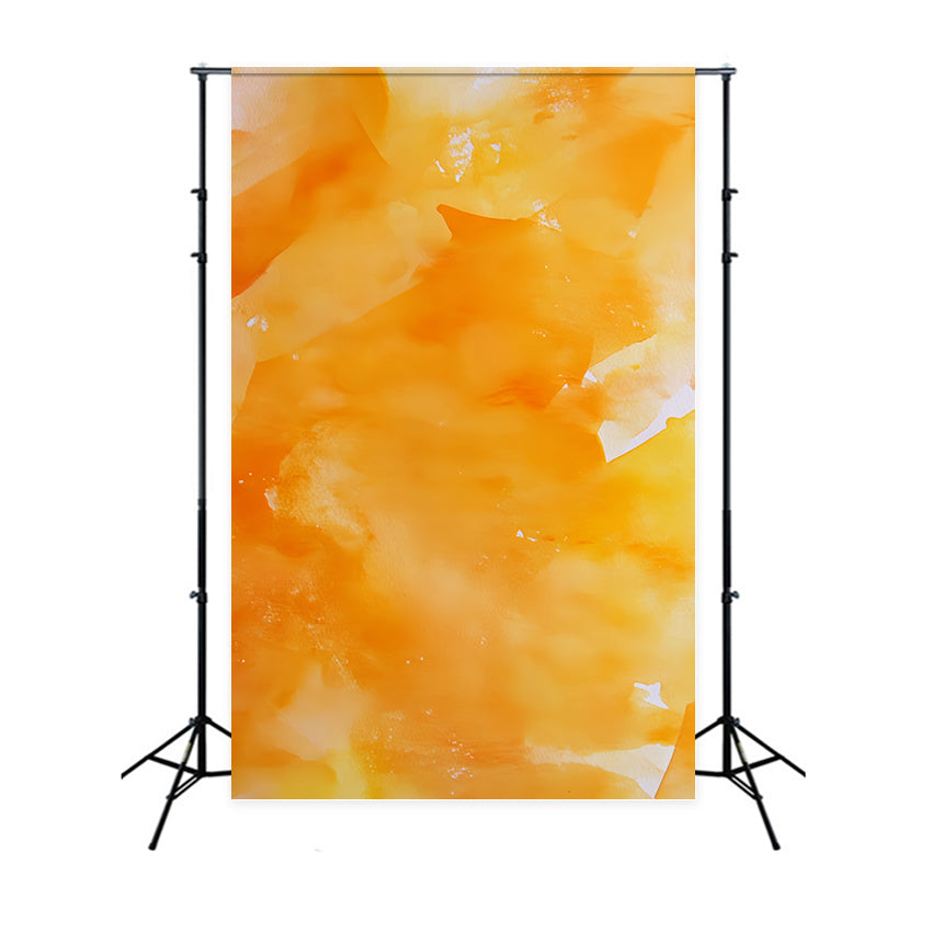 Oranger Foto Hintergrund Lebhaftes Orange Wasserfarbenverläufe Abstrakter Foto Hintergrund für Fotografie CSH58-169