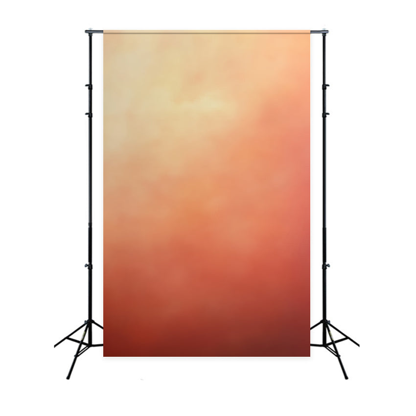 Orangefarbener Foto Hintergrund mit Pfirsichfarbene Nebelverlaufstextur, abstrakte Studio Hintergründe CSH58-170