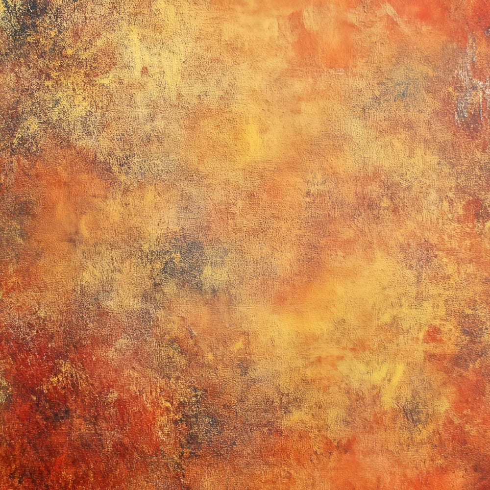 Orangefarbener Foto Hintergrund mit feuriger Rosttextur, abstrakter strukturierter Foto Hintergrund CSH58-171