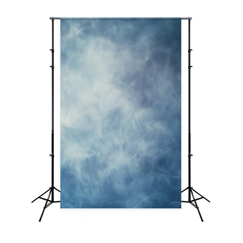 Jahrbuch Foto Hintergrund Weiche wolkige blaue Schichten Abstrakte Studio Hintergründe CSH58-183