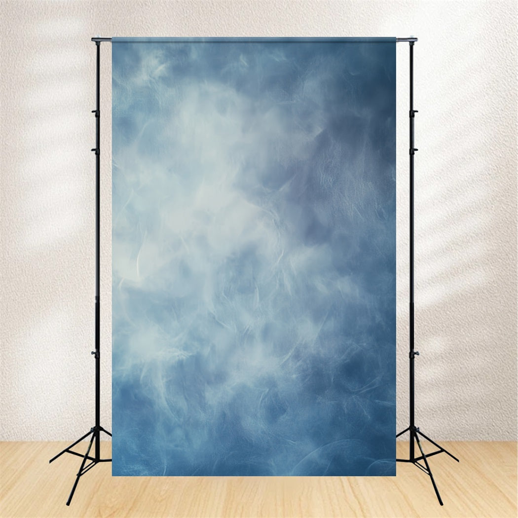 Jahrbuch Foto Hintergrund Weiche wolkige blaue Schichten Abstrakte Studio Hintergründe CSH58-183