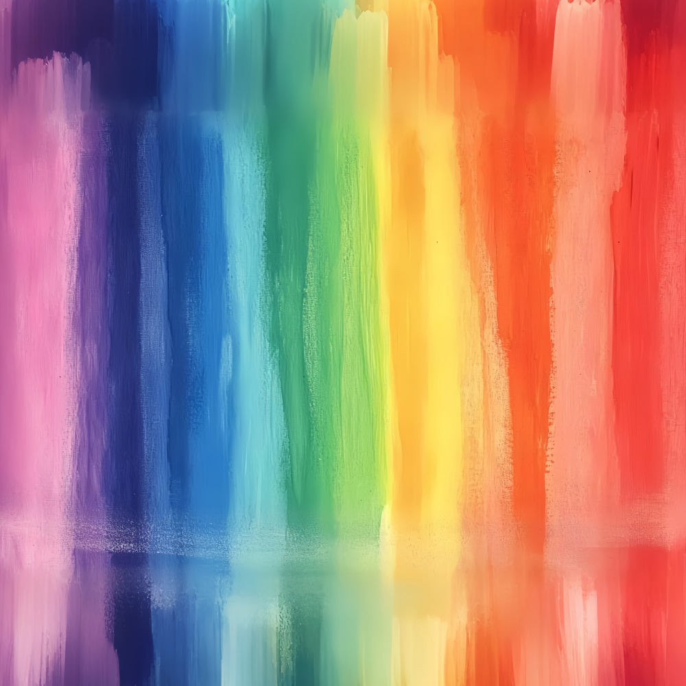 Watercolor Backdrop Vivid Vertical Rainbow Strokes Abstract Backdrop CSH58-188