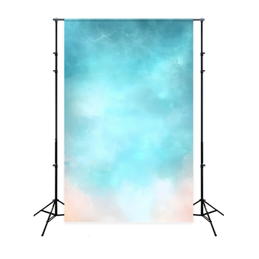 Aquarell Foto Hintergrund Sanfte Pastell-Aqua-Nebel-Abstrakte Fotografie-Studio Hintergründe CSH58-189