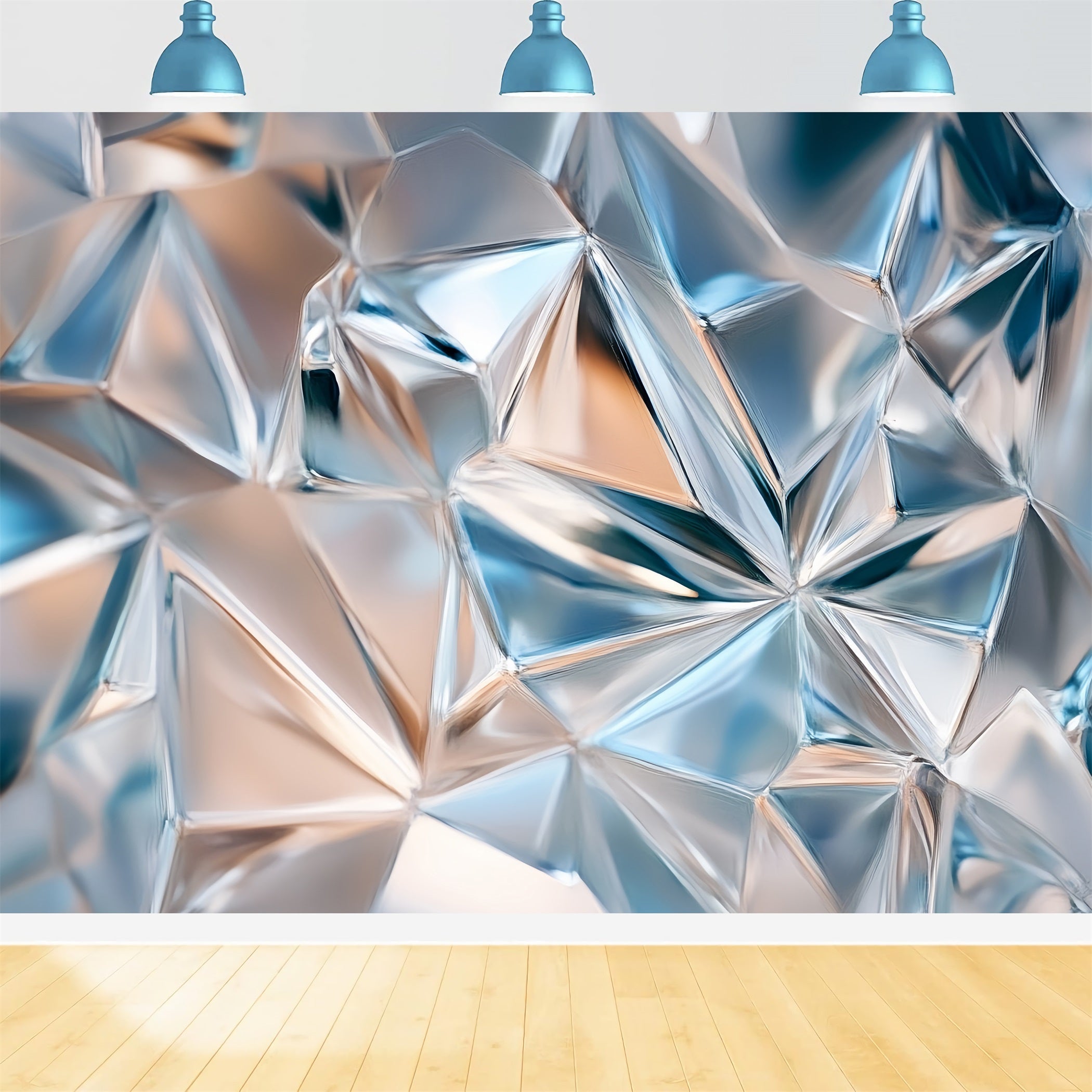 Coole Studio Hintergründe Kristallfacettierte geometrische Oberfläche Abstrakte Fotografie-Studio Hintergründe CSH58-195