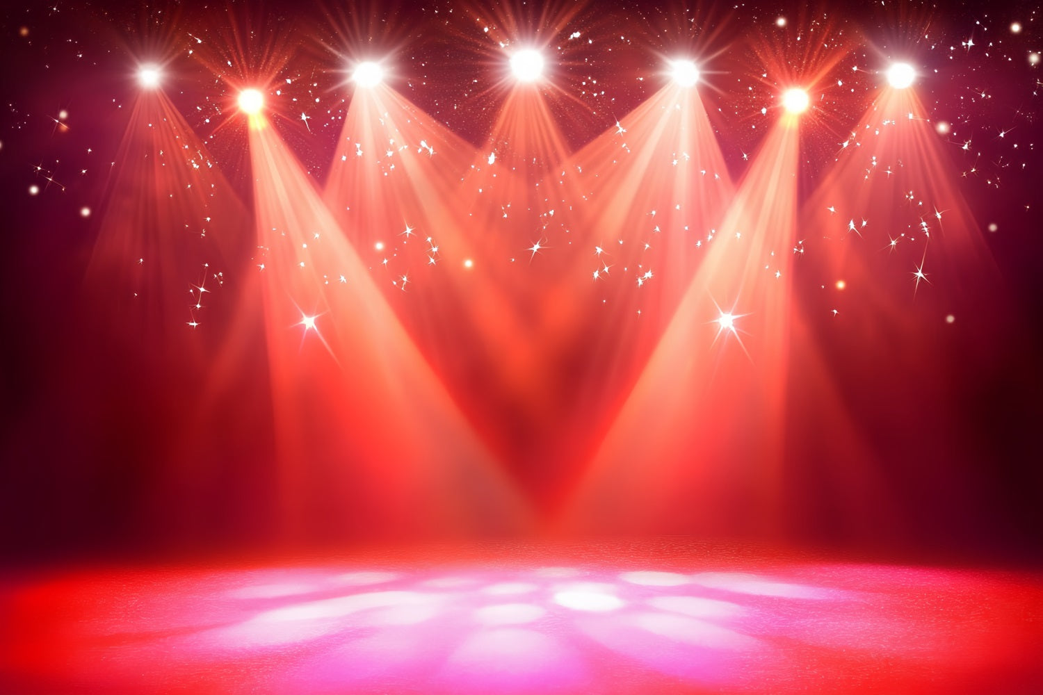 Spotlight Fotohintergrund Funkelndes Rot und Spotlight CSH58-243