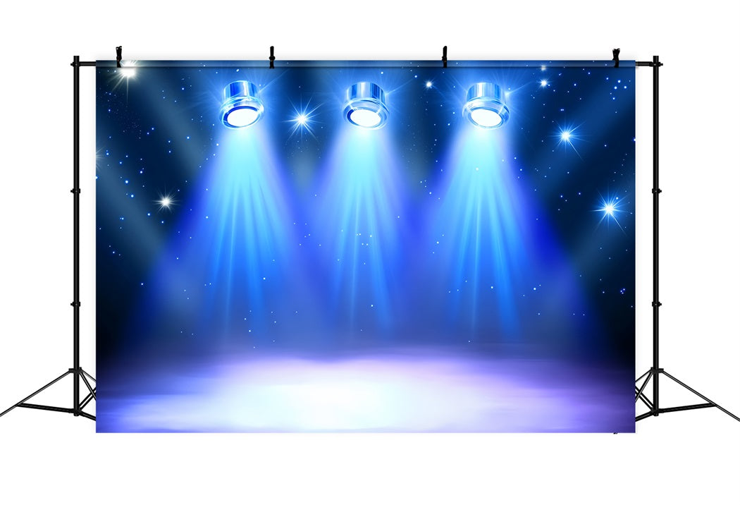 Spotlight Fotohintergrund Blauer Sternenhimmel Spotlight Bühnenhintergrund CSH58-245