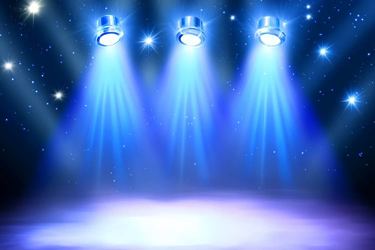 Spotlight Fotohintergrund Blauer Sternenhimmel Spotlight Bühnenhintergrund CSH58-245