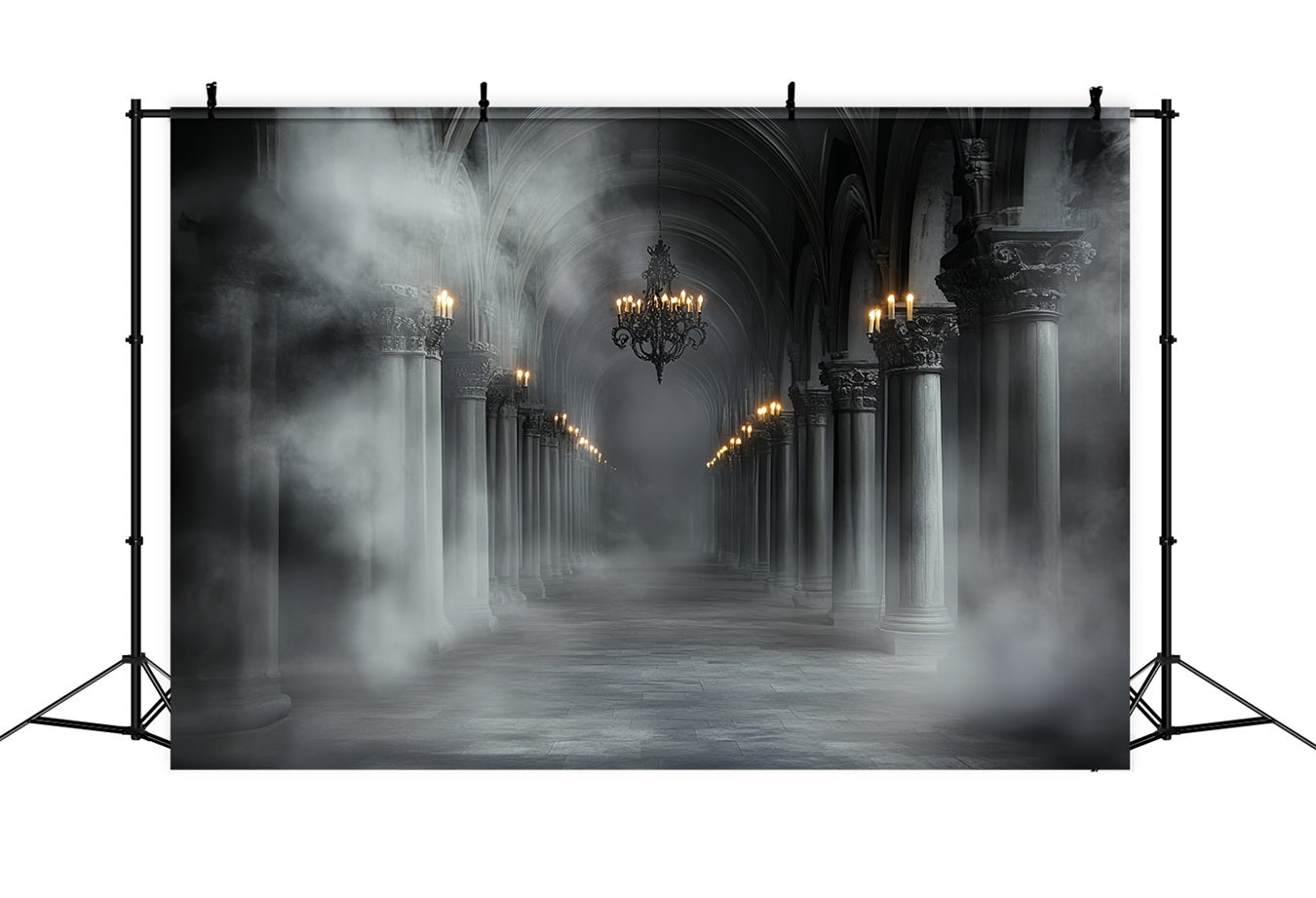 Gothic Fotohintergrund Grauer Nebel Geistergang Halloween Fotohintergrund Ideen CSH58-48