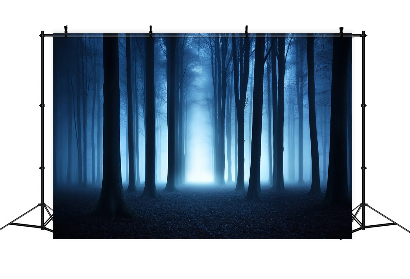 Dunkle Kulisse Blauer Nebel Dunkle Wälder Halloween Kulissen für Fotos CSH58-79
