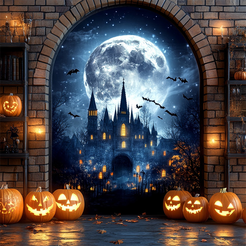 Halloween Backdrop Ideen Haunted Castle Archway Backdrop CSH6-108