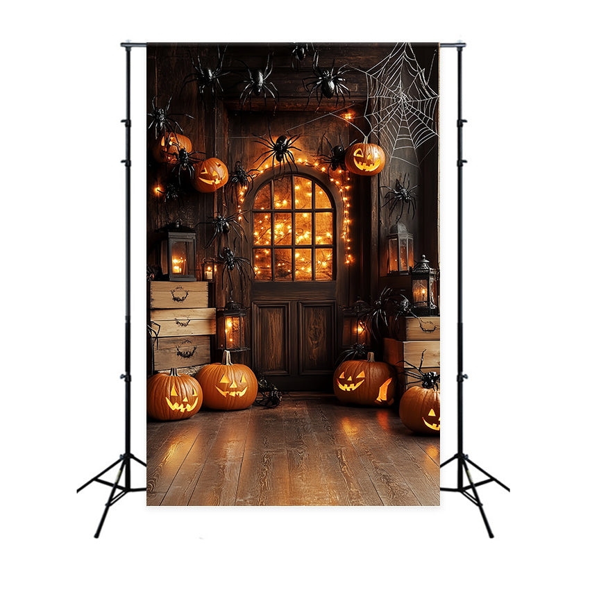 Halloween Backdrops Haunted Entry Kürbis Spinne Backdrop CSH6-113