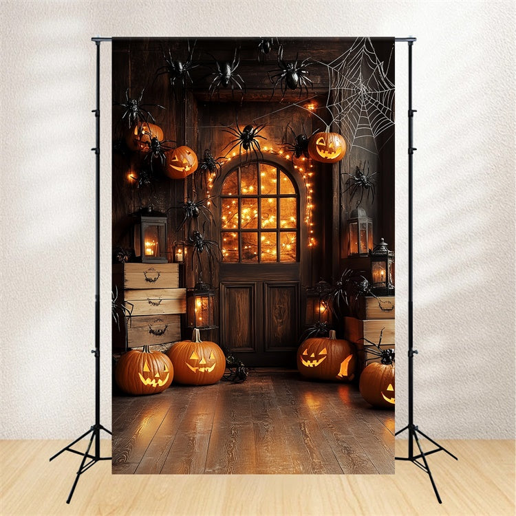 Halloween Backdrops Haunted Entry Kürbis Spinne Backdrop CSH6-113